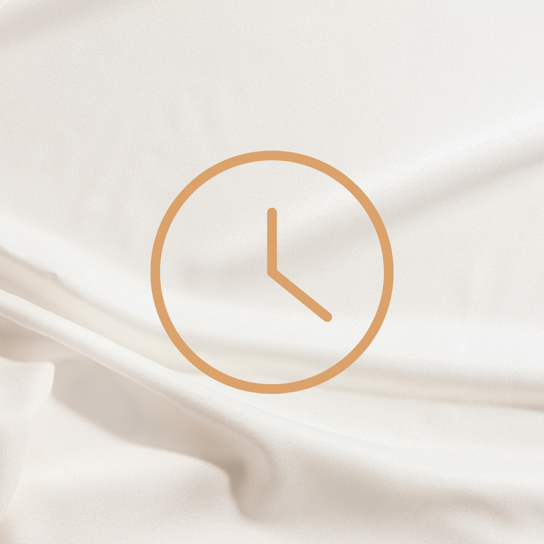 A clock on the silky theme